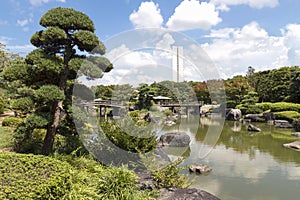 Japanese Garden in Sakai City, Osaka Prefecture