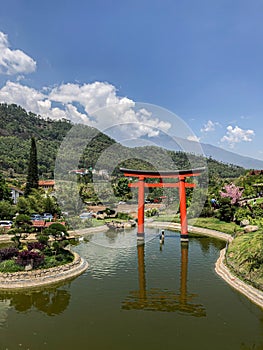 Japanese Garden view cottage at Batu