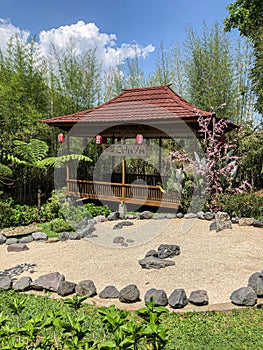 Japanese Garden view cottage at Batu