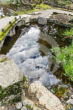 Japanese Garden Winter Reflection