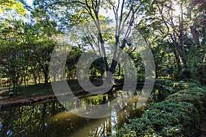 Japanese gardens at RibeirÃ£o Preto city zoo Fabio Barreto. Sao