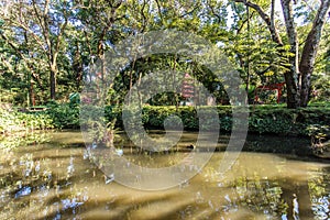 Japanese gardens at RibeirÃ£o Preto city zoo Fabio Barreto. Sao