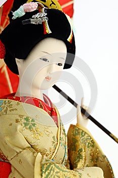 Japanese geisha doll