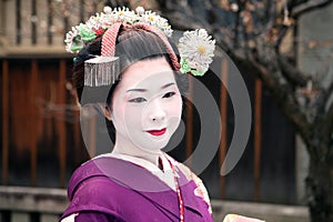 Japanese Geisha and smile