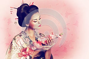 Japanese Geisha woman