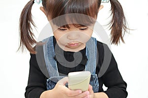 Japanese girl making a call