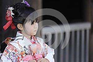 Japanese girl on Seven-Five-Three festival