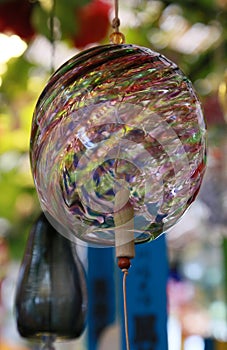 Japanese glass wind chimes