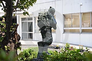 Japanese great man Kinjiro Ninomiya Takanori Ninomiya statue