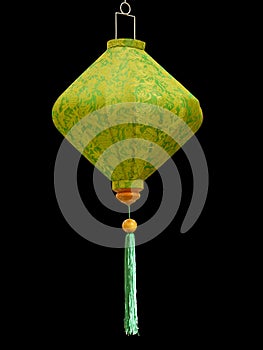 Japanese green lampshade photo