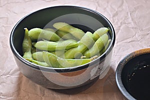 Japanese green soybean Edamame