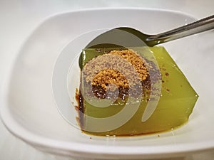 Japanese green tea jelly