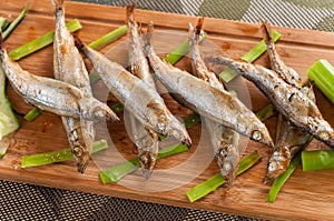 Japanese grilled capelin photo