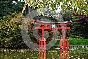 Japanese Hill-and-Pond Garden at the Brooklyn Botanic Garden, NY