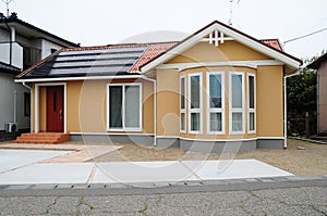 Japanese Home on Solar Energy