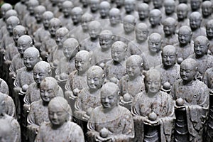 Japanese jizo sculptures