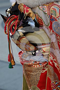 Japanese kimono fabric detail
