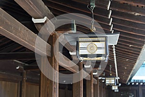 Japanese lamp Decoration at Meiji Jingu Shrine, Harajuku, Japan