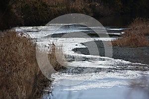 Natural texture of river