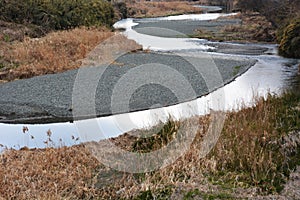 Natural texture of river