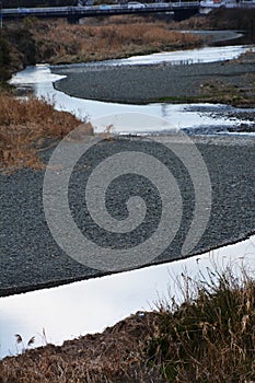 Natural texture of river