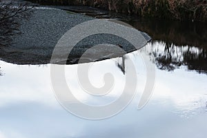Natural texture of river