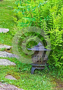 Japanese Lantern in Garden