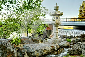 A Japanese lantern gifted to the City of Idaho Falls, Idaho