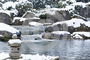 Japanese Lantern in Japan Garden