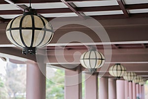 Japanese lantern from Japan temple