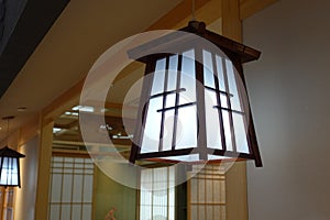 Japanese Led wooden lighting chandelier lamp