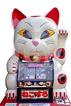 Japanese lucky cat gambling machine
