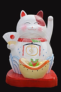 Japanese maneki neko lucky welcoming cat