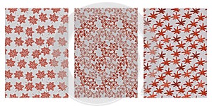 Japanese Maple Leaf Abstract Vector Background Collection