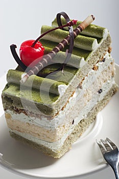 Japanese Matcha Green Tea Cake