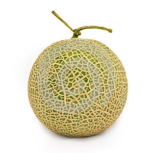 Japanese Melon or Cantaloupe Isolated on White
