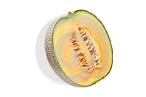 japanese melon isolate on white background