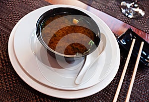 Japanese miso soup