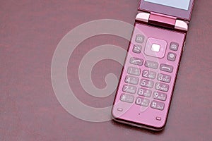 Japanese Mobile phone on table