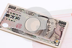 Japanese money and bankbook