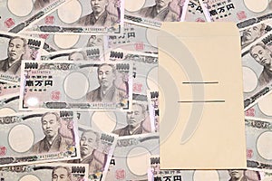Japanese money and salary envelope