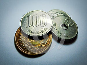 Japanese money, silver coin, yen