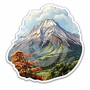 Japanese Mountain Sticker Decal Shop Magali Villeneuve Style