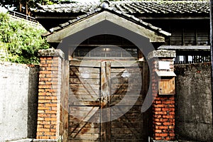 The Japanese old style building in Jiufen , Taiwan