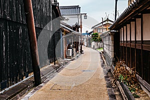 Japanese old town Imaicho in Nara, Japan