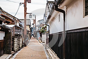 Japanese old town Imaicho in Nara, Japan