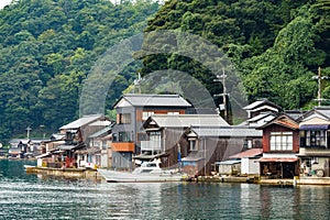 Japanese old town, Ine-cho in Kyoto of Japan