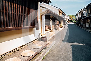 Japanese old traditional village Uchiko town in Ehime, Shikoku, Japan photo