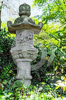 Japanese Ornamental Pagoda in Garden