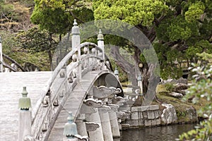Japanese ornamented bridge, Kyoto